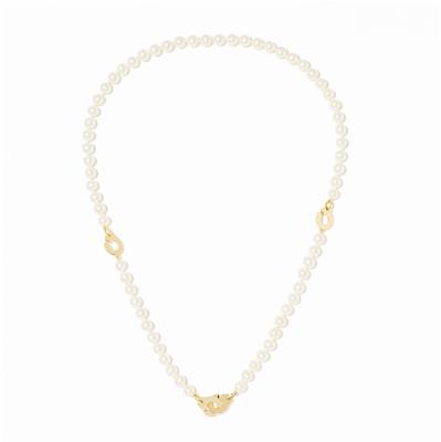 DINH VAN X ALEXANDRA GOLOVANOFF  4 MENOTTES R10 PEARL NECKLACE IN YELLOW GOLD 2950EUR 2TH WAY TO WEAR THE NECKLACE